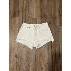 Abercrombie & Fitch Women’s Curve Love Mid Rise Mom Short Size 28